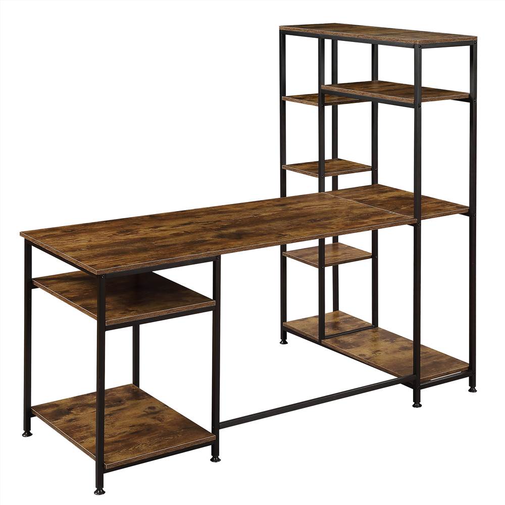 New Office Computer desk with multiple storage shelves, Modern Large ...