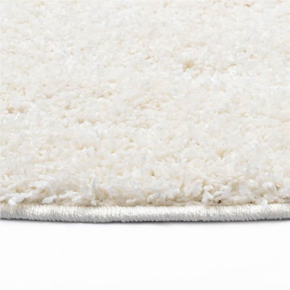Shaggy Area Rug 120 cm Cream