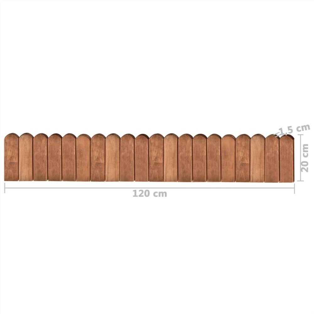 Border Roll Brown 120 cm Impregnated Pinewood
