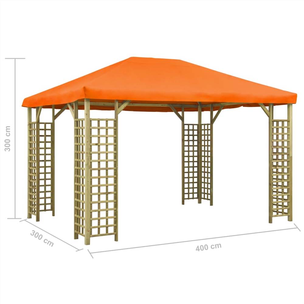 Gazebo 4x3 m Orange