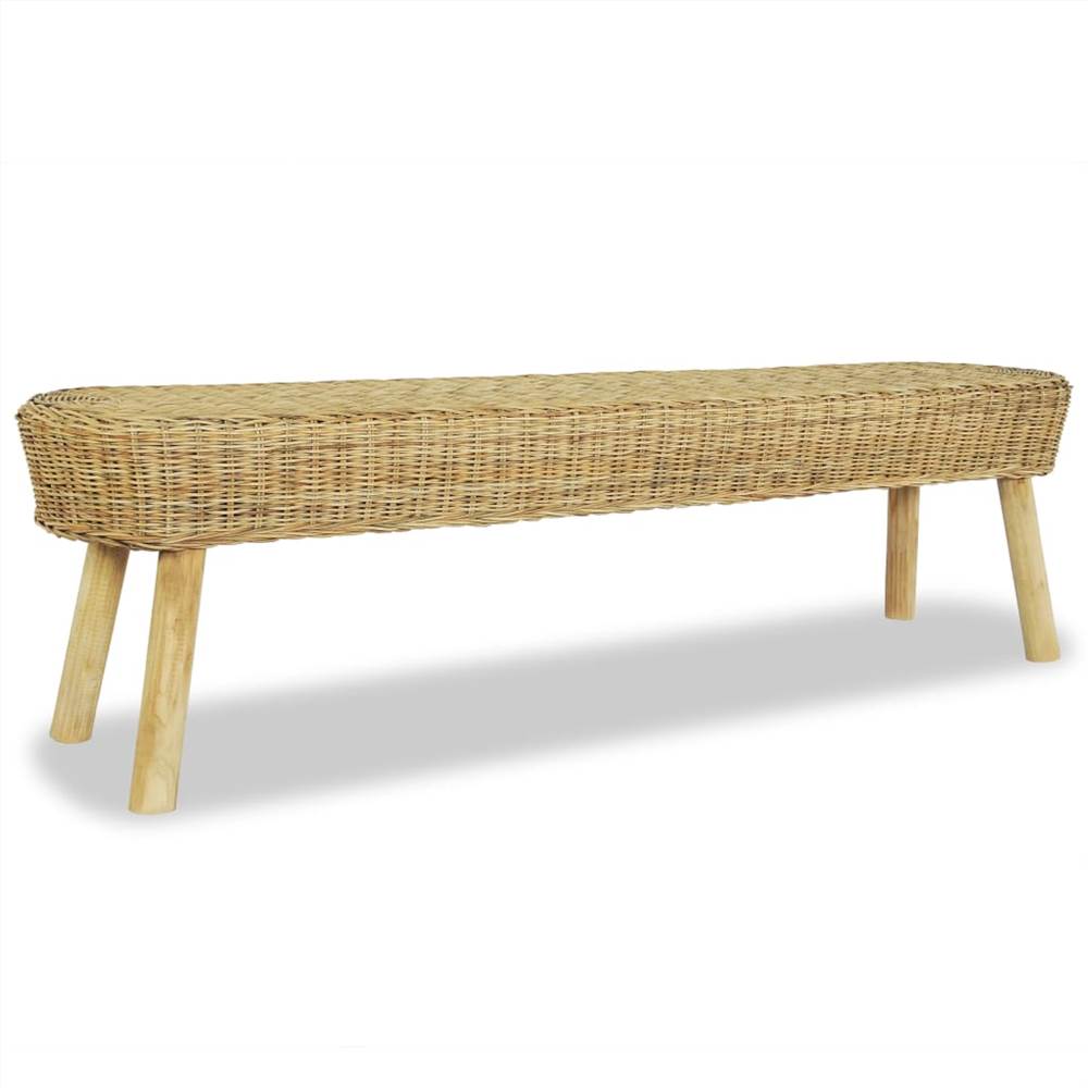 rattan hall bench