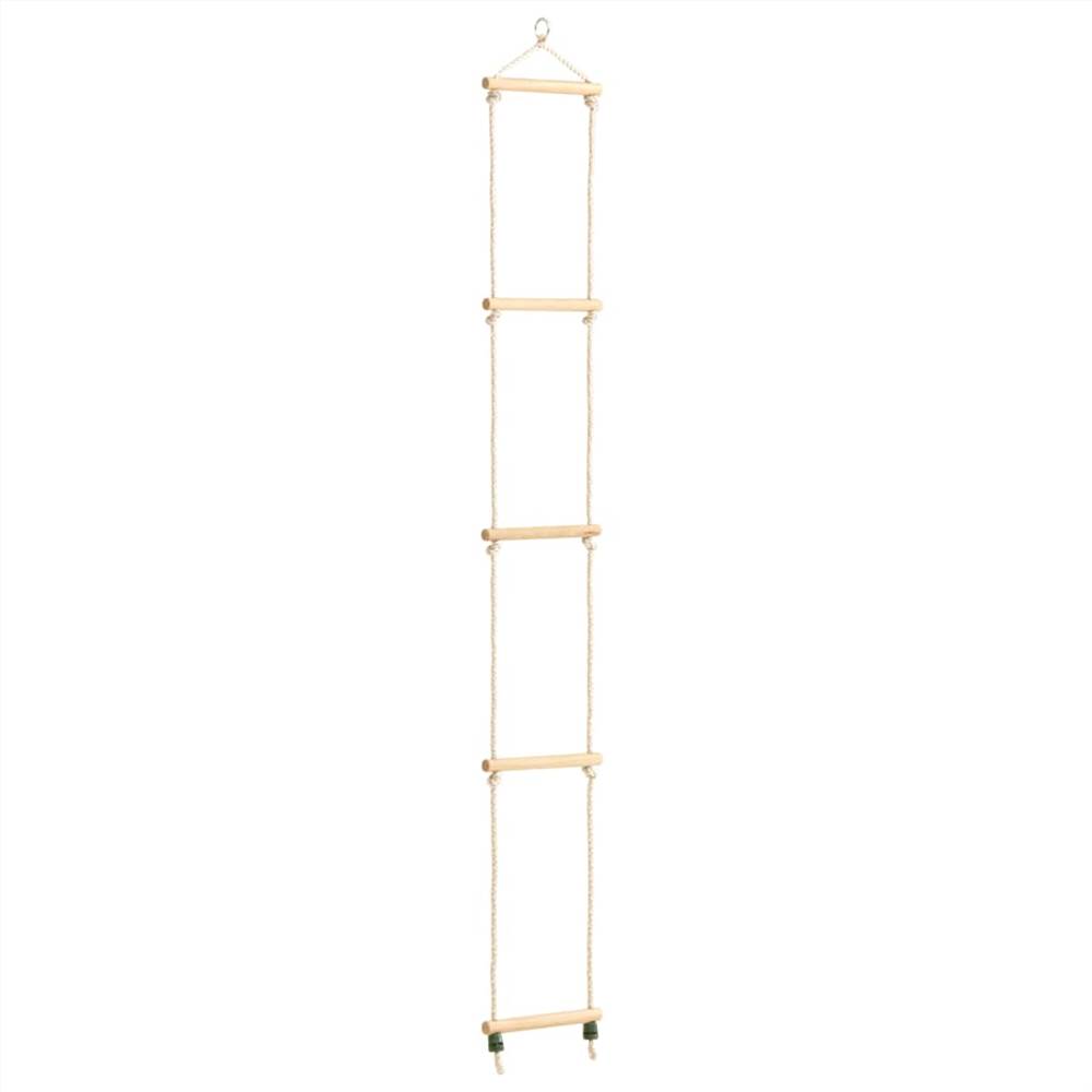 Kids Rope Ladder Solid Wood and PE 30x168 cm