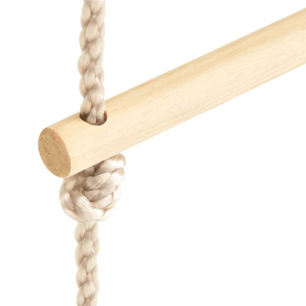 Kids Rope Ladder Solid Wood and PE 30x168 cm