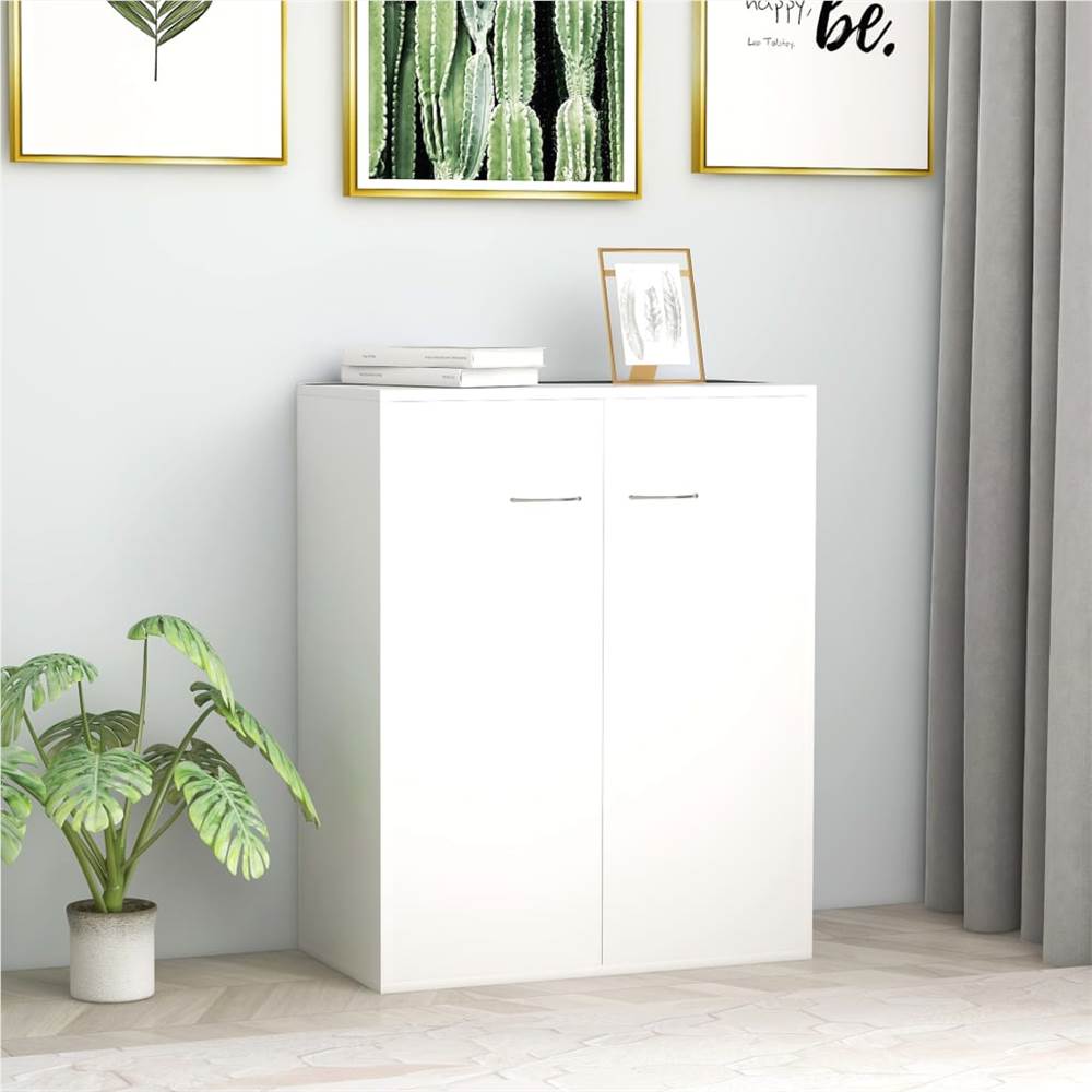 Sideboard White 60x30x75 cm Chipboard
