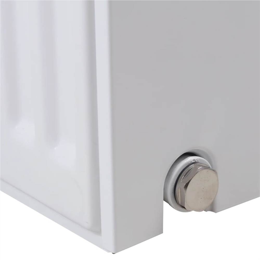 White Compact Convector Radiator Side Connectors 120 x 10 x 60 cm