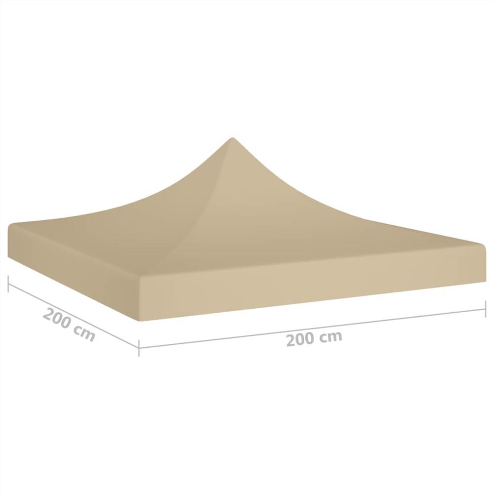 Party Tent Roof 2x2 m Beige 270 g/m²