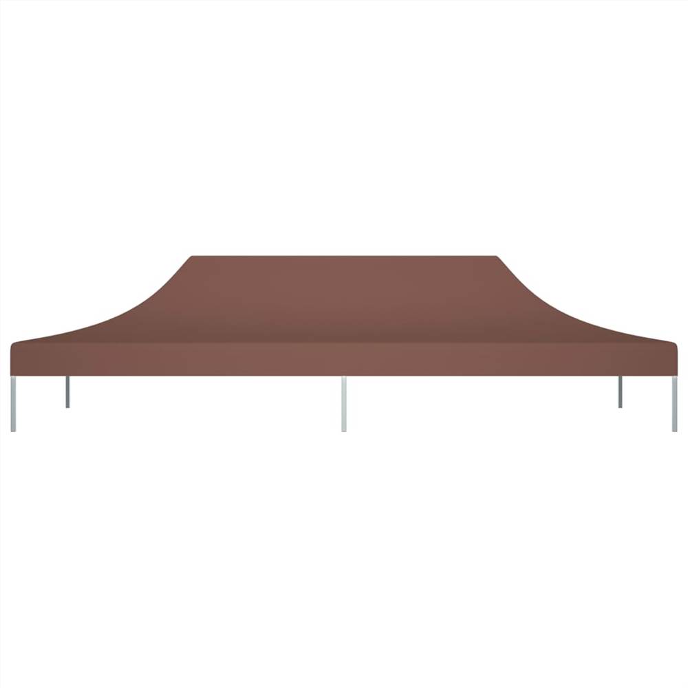 Party Tent Roof 6x3 m Brown 270 g/m²