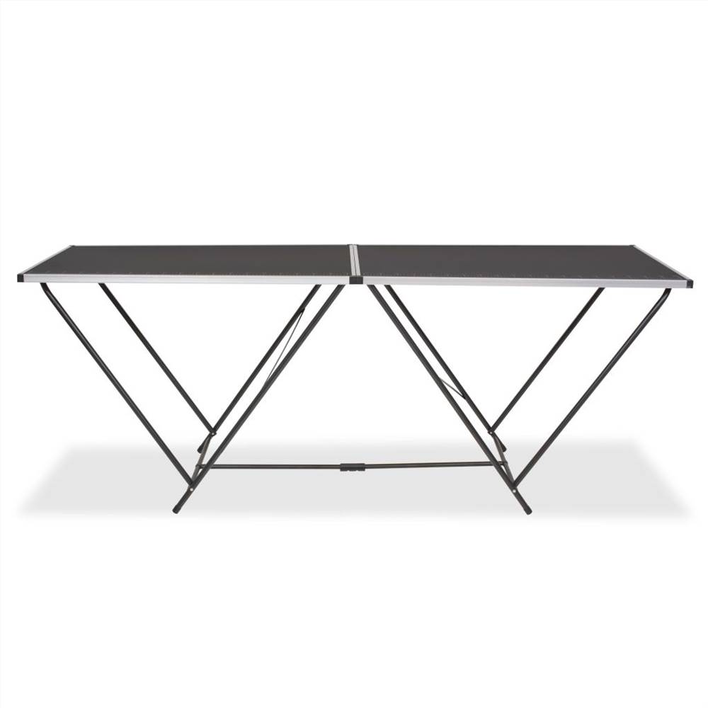 Folding Pasting Table MDF and Aluminium 200x60x78 cm