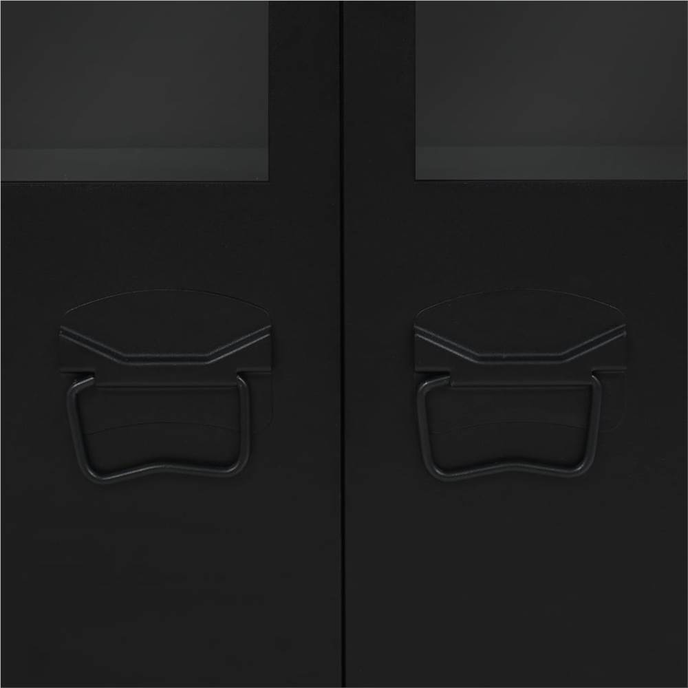 Sideboard Metal Industrial Style 120x35x70 cm Black