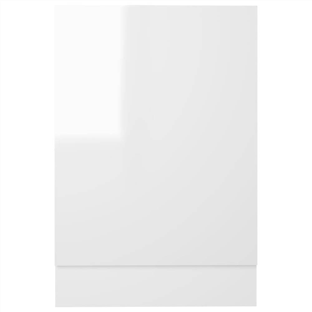 Dishwasher Panel High Gloss White 45x3x67 cm Chipboard