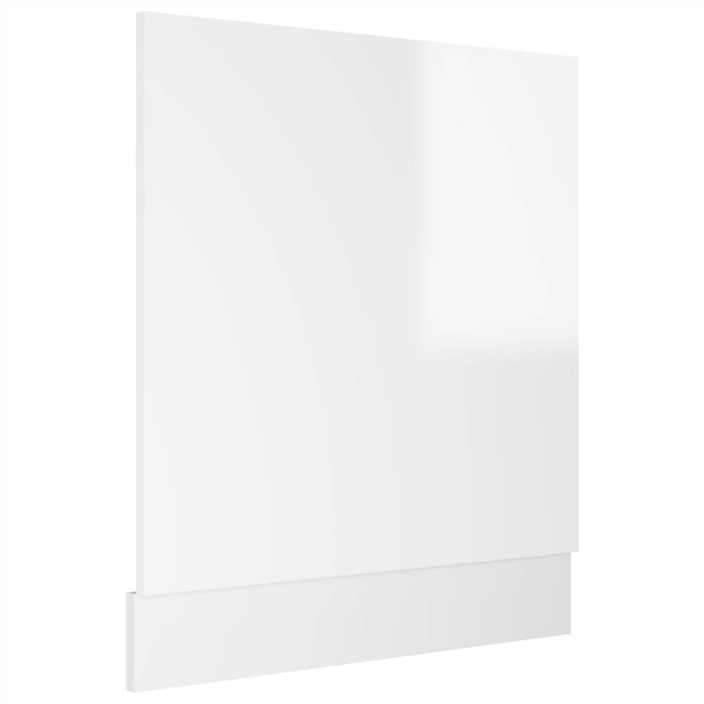 Dishwasher Panel High Gloss White 59.5x3x67 cm Chipboard