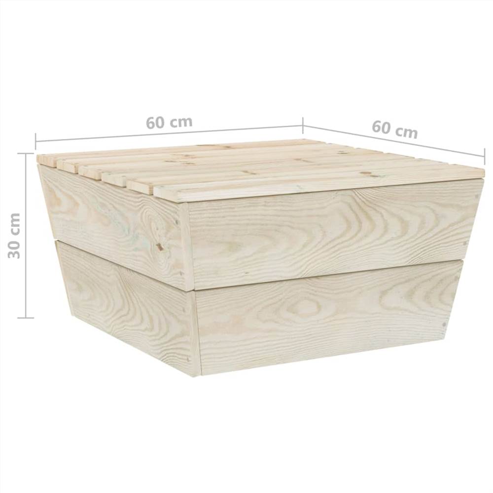 9 Piece Garden Pallet Lounge Set Impregnated Spruce Wood