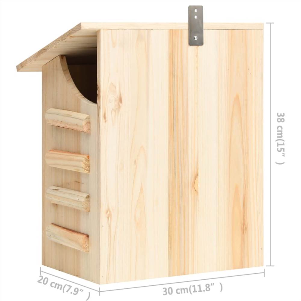 Bat House Solid Firwood 30x20x38 cm