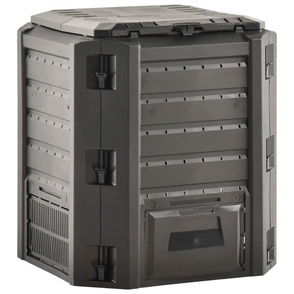 Garden Composter Black 380 L