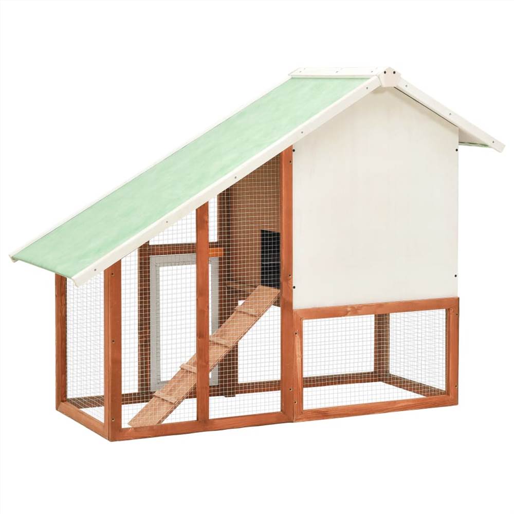 Rabbit Hutch 140x63x120 cm Solid Firwood