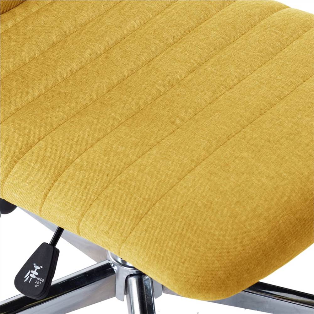 Dining Chairs 6 pcs Mustard Yellow Fabric