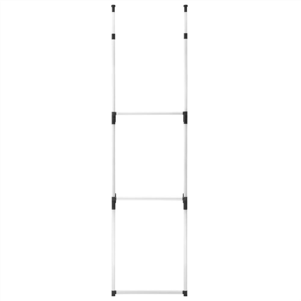 Telescopic Wardrobe System with Rods Aluminium