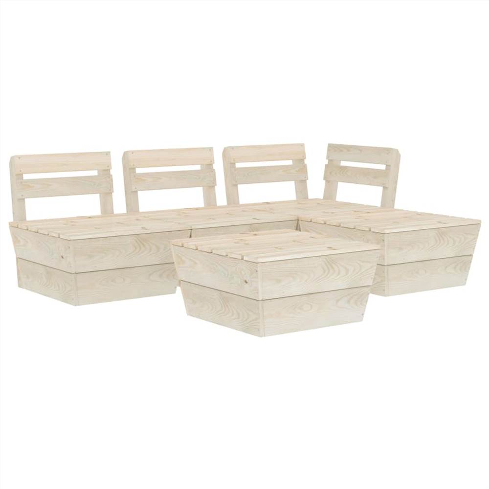 

5 Piece Garden Pallet Lounge Set Impregnated Spruce Wood