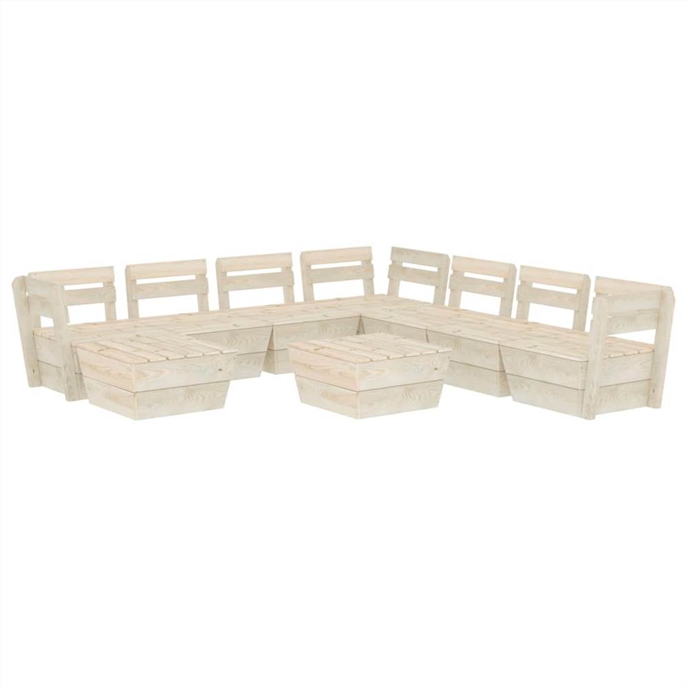

9 Piece Garden Pallet Lounge Set Impregnated Spruce Wood