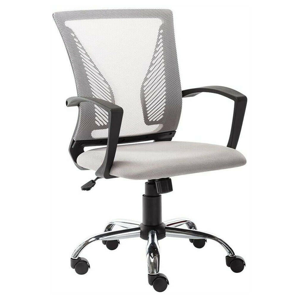 

Art Life Home Office Mesh Swivel Chair Adjustable Height with Armrests and Ergonomics Backrest - Grey