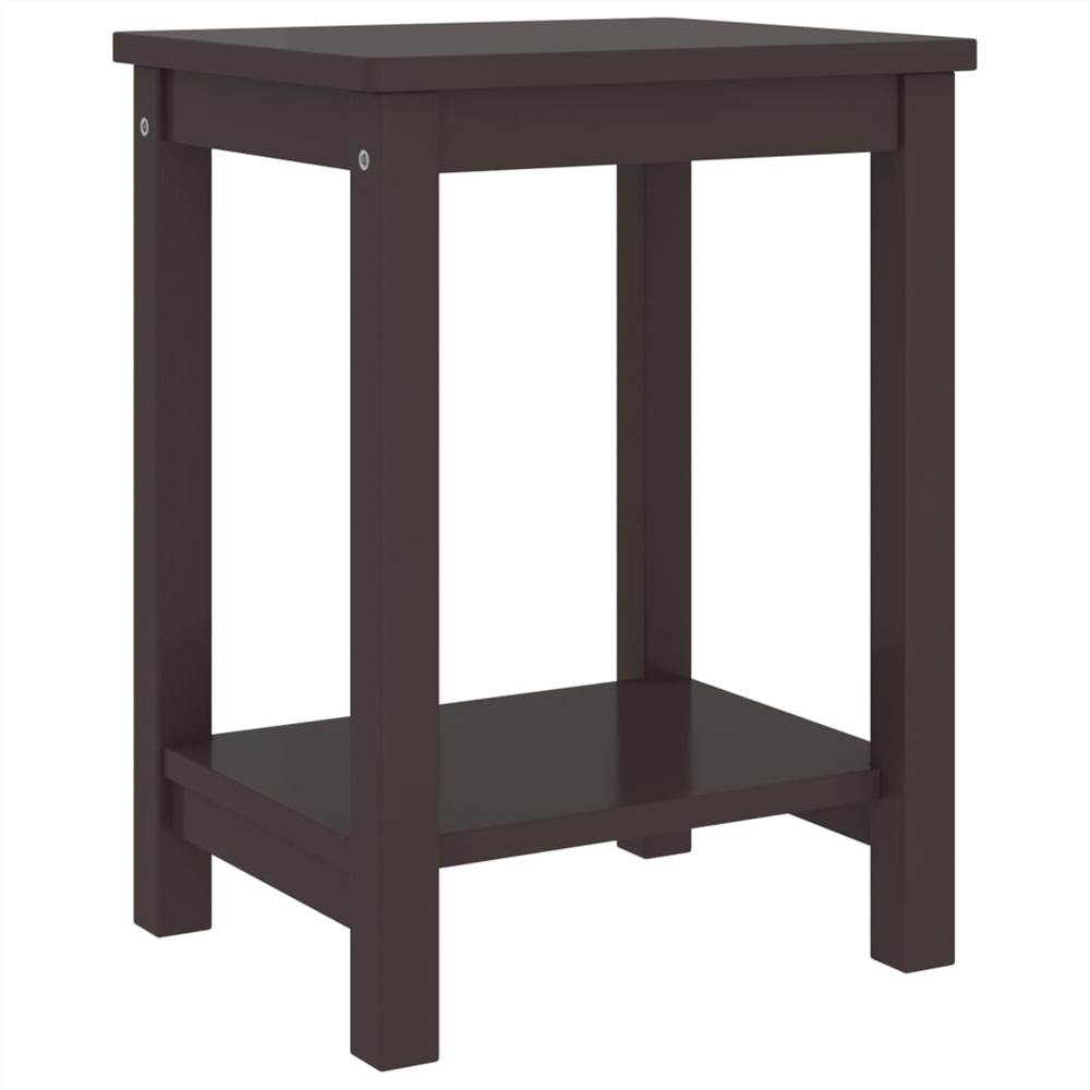 Bedside Cabinets 2 pcs Dark Brown 35x30x47 cm Solid Pinewood