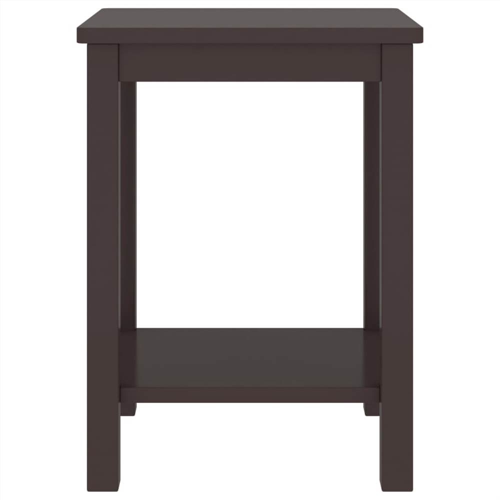 Bedside Cabinets 2 pcs Dark Brown 35x30x47 cm Solid Pinewood