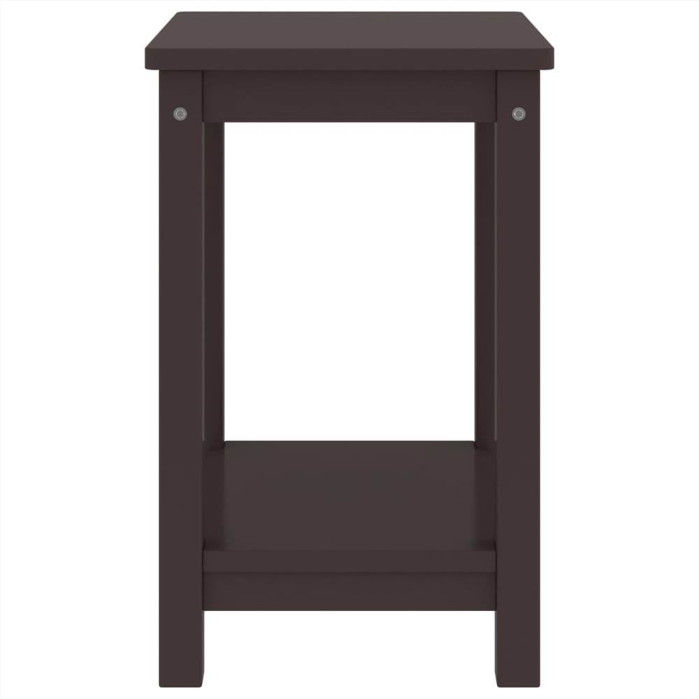 Bedside Cabinets 2 pcs Dark Brown 35x30x47 cm Solid Pinewood