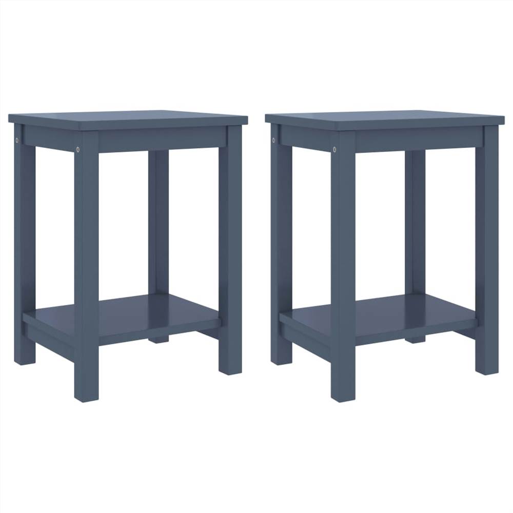 

Bedside Cabinets 2 pcs Light Grey 35x30x47 cm Solid Pinewood