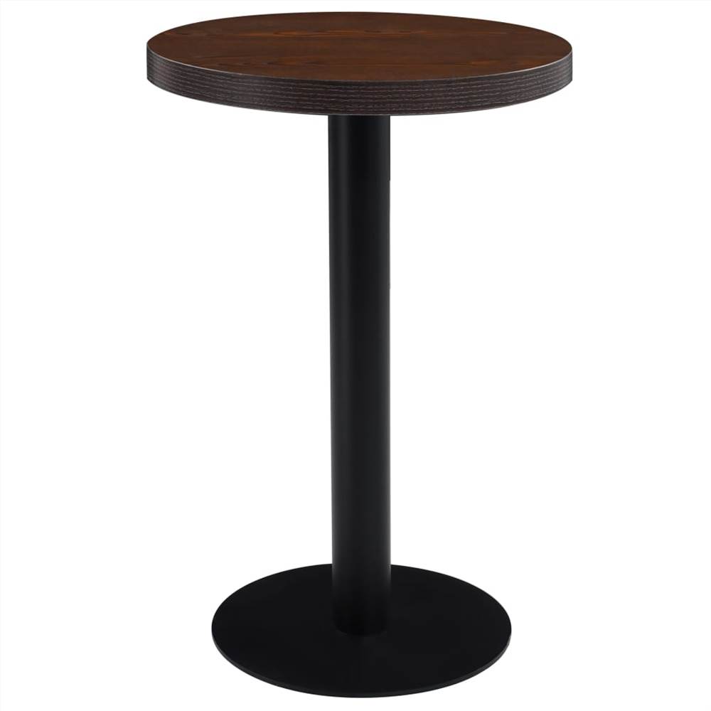 

Bistro Table Dark Brown 50 cm MDF