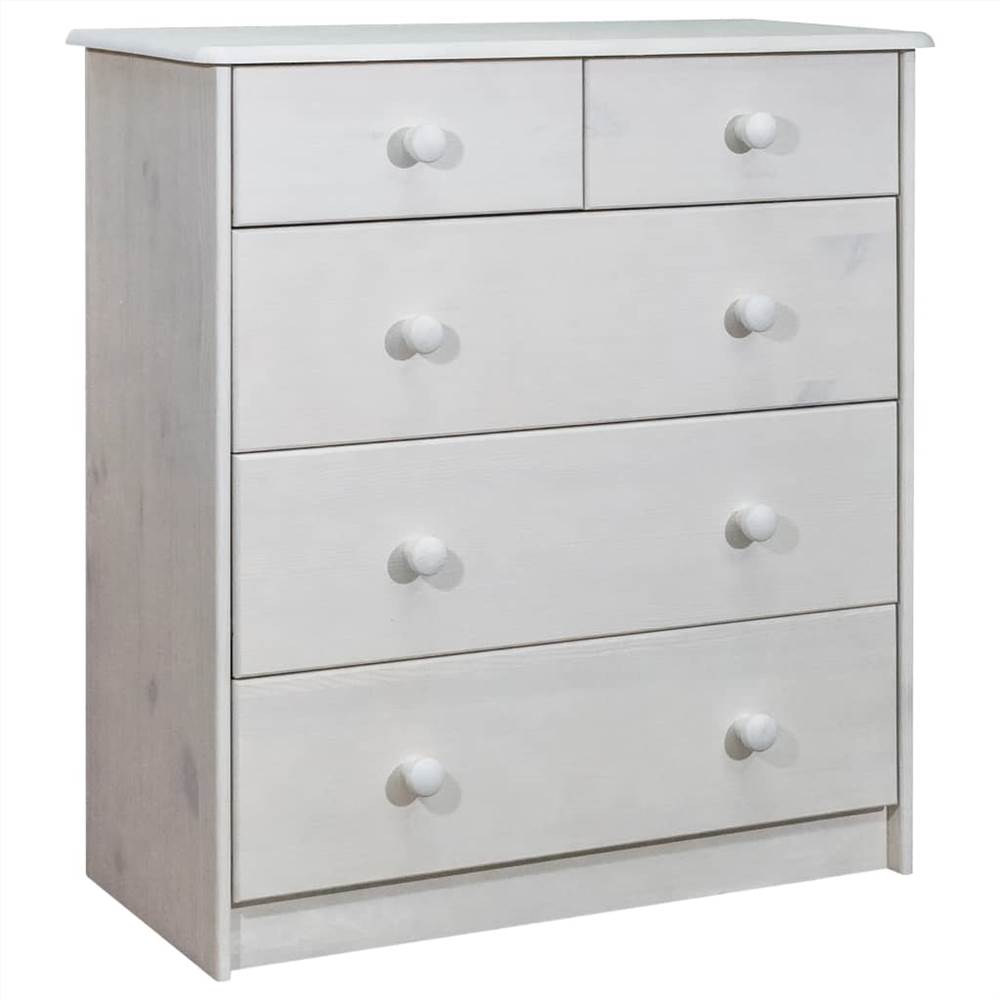 

Chest of Drawers 75x35x80.5 cm Solid Pine Wood