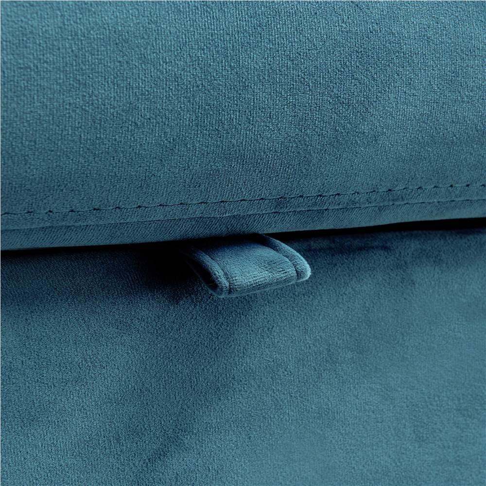 Compact Soft Velvet Sofa Bed pull-out sleeper (with 2 lumbar pillow)