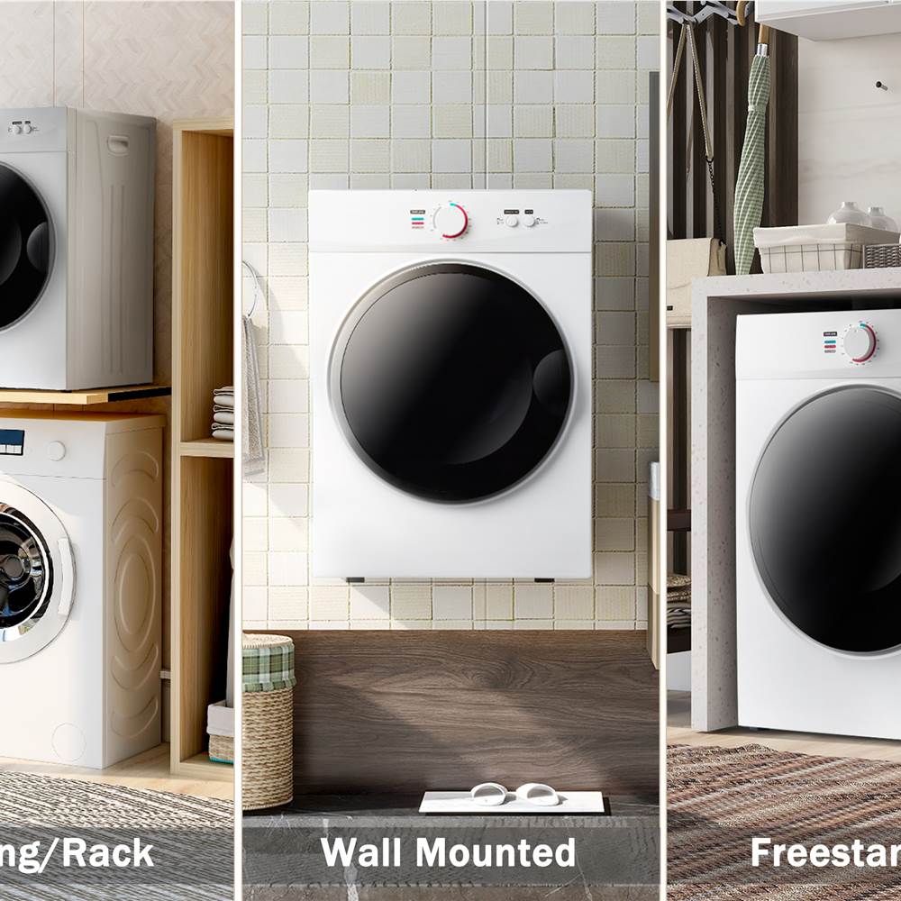 Best deal π₯ Portable Smart Dryer 1020W Power 5 Drying Modes Knob Control Capacity 6.6LBS, for Family, Dormitories, Apartments, RVs - White π 15 ES196724AAK