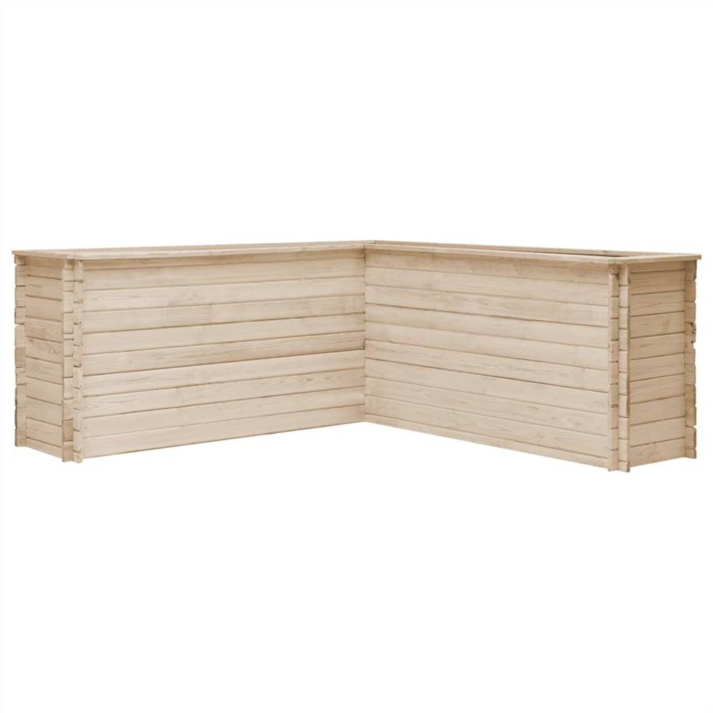 

Garden Raised Bed 197x197x80 cm Solid Pinewood