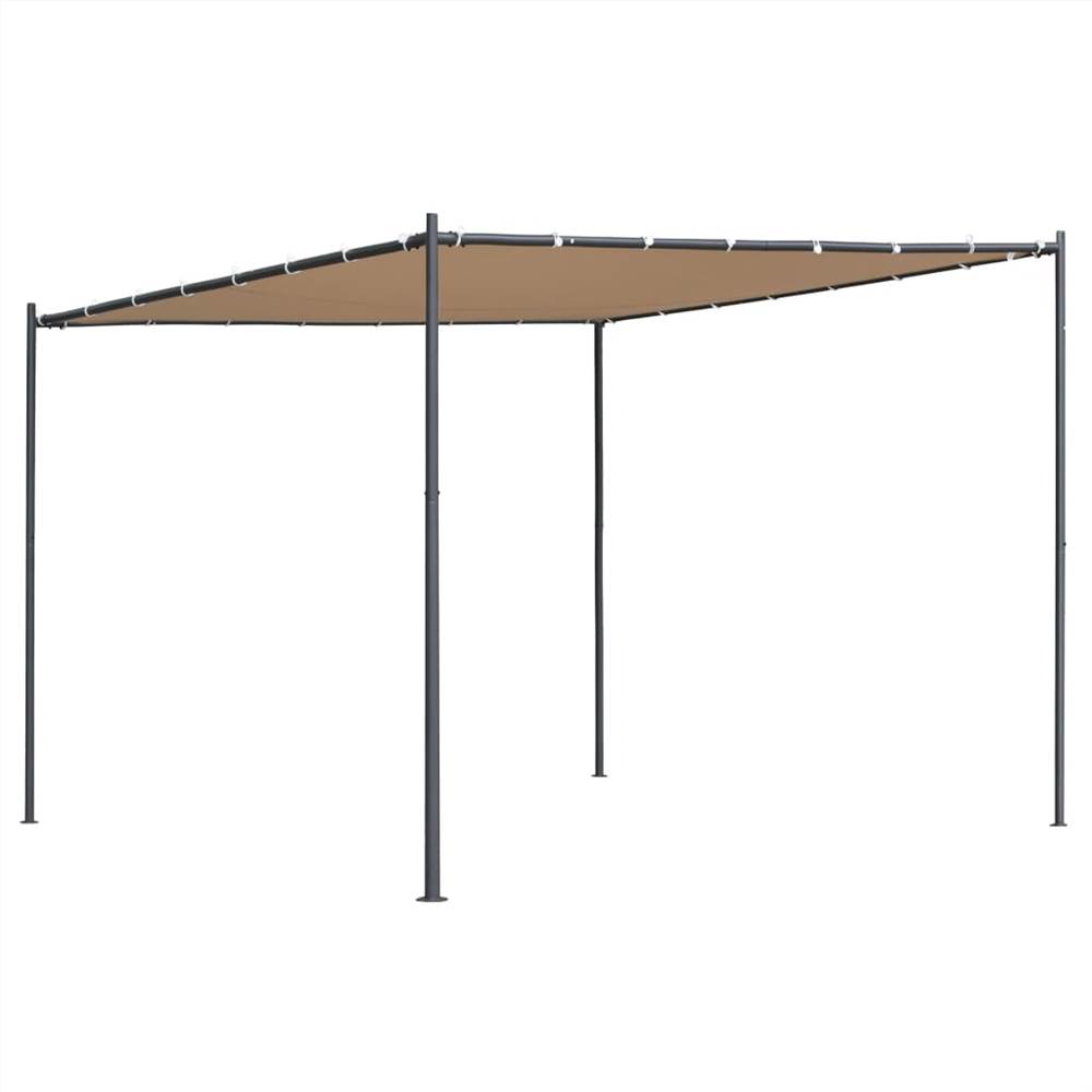 

Gazebo with Slanted Roof 300x300x251 cm Beige 180 g/m²
