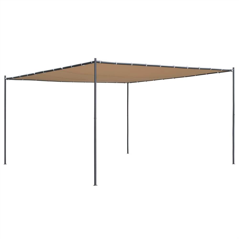 

Gazebo with Slanted Roof 400x400x264 cm Beige 180 g/m²