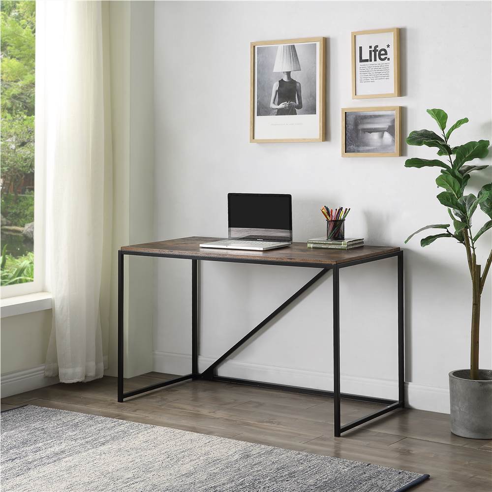 110x60cm Steel frame 15MM E1 Laptop Computer Desk Table Home Office Workstation 