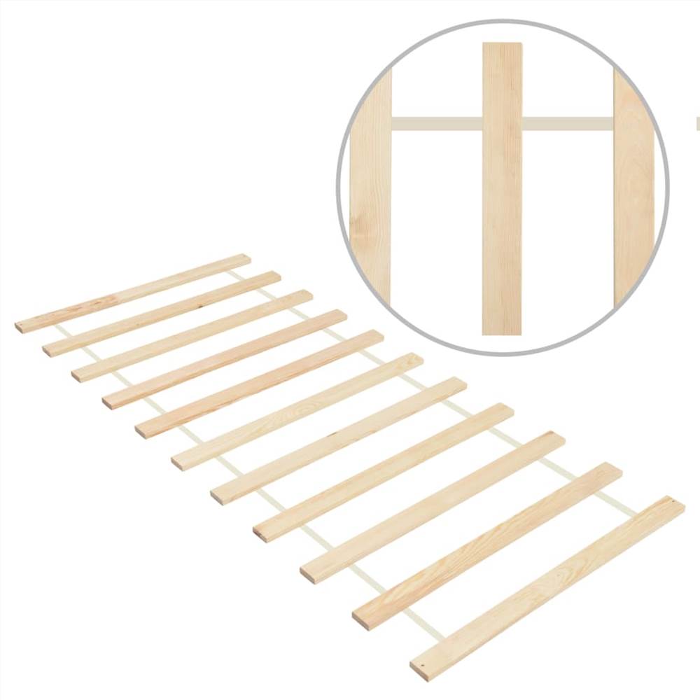 

Roll-up Bed Base with 11 Slats 70x200 cm Solid Pinewood