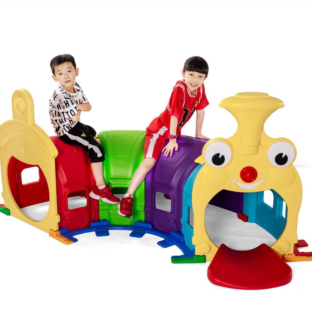 Smiley little genius train tunnel