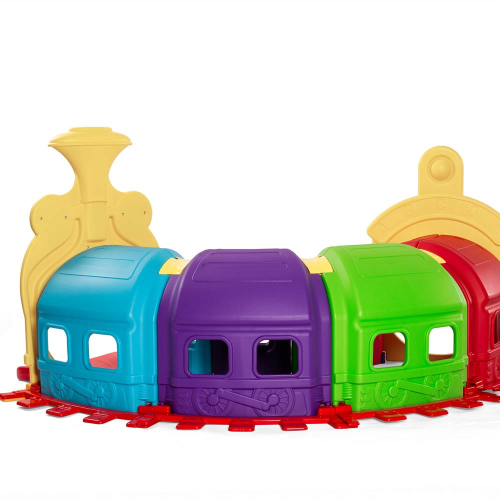 Smiley little genius train tunnel