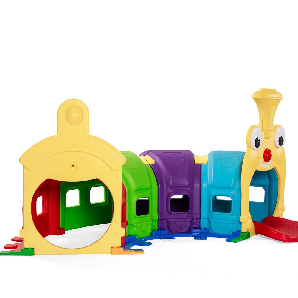 Smiley little genius train tunnel