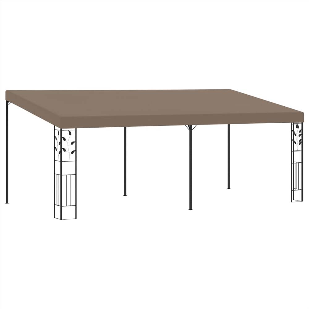 

Wall-mounted Gazebo 6x3x2.5 m Taupe