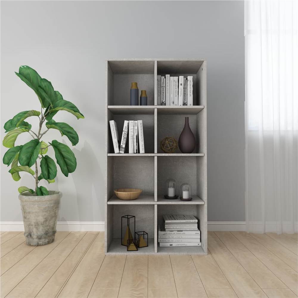 

Book Cabinet/Sideboard Concrete Grey 66x30x130 cm Chipboard