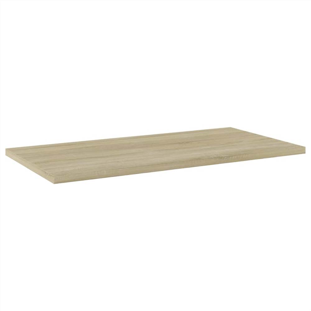 Bookshelf Boards 4 pcs Sonoma Oak 60x30x1.5 cm Chipboard