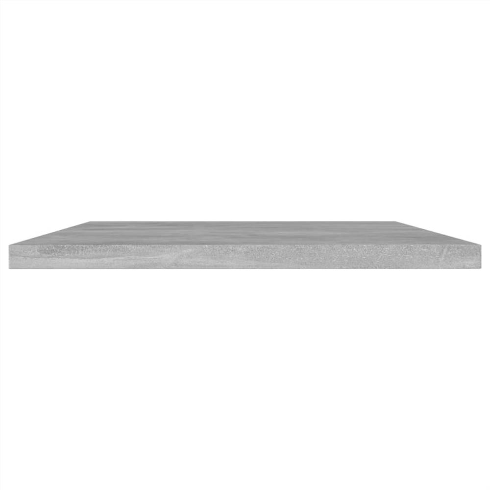 Bookshelf Boards 8 pcs Concrete Grey 60x20x1.5 cm Chipboard