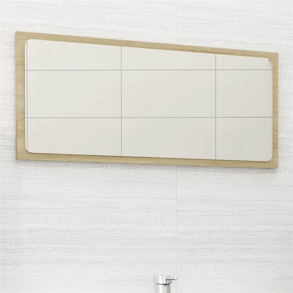 

Bathroom Mirror Sonoma Oak 80x1.5x37 cm Chipboard