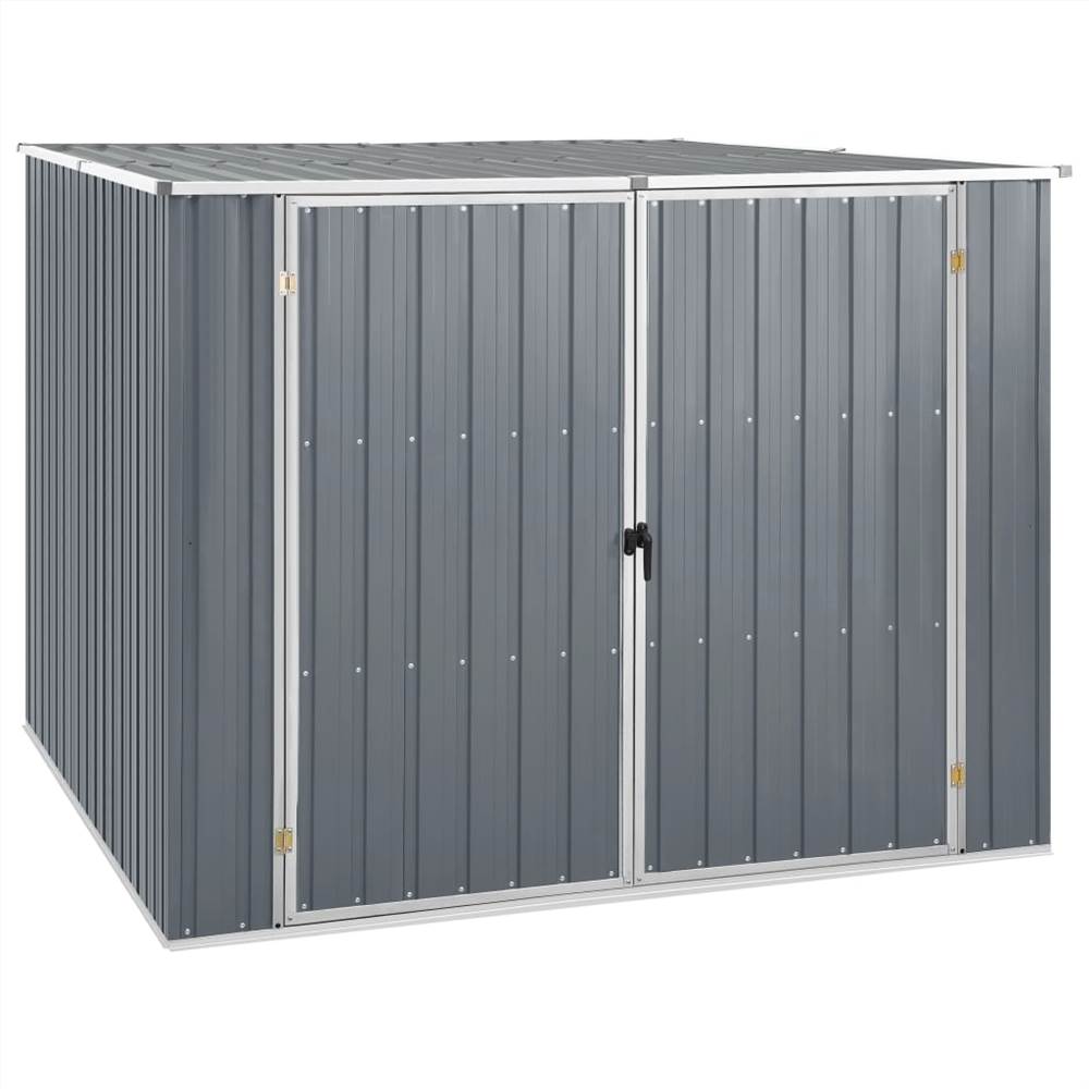 

Garden Shed Grey 195x198x159 cm Galvanised Steel