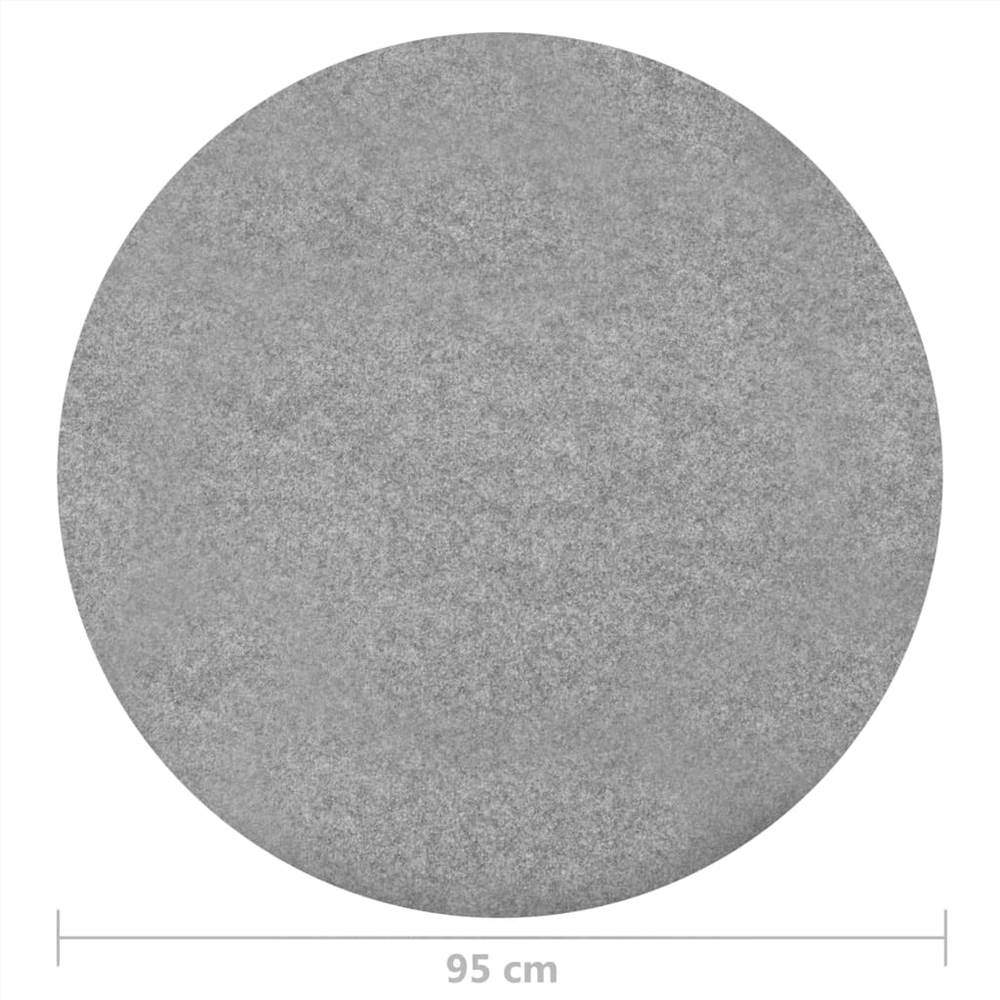 Artificial Grass with Studs Dia.95 cm Grey Round