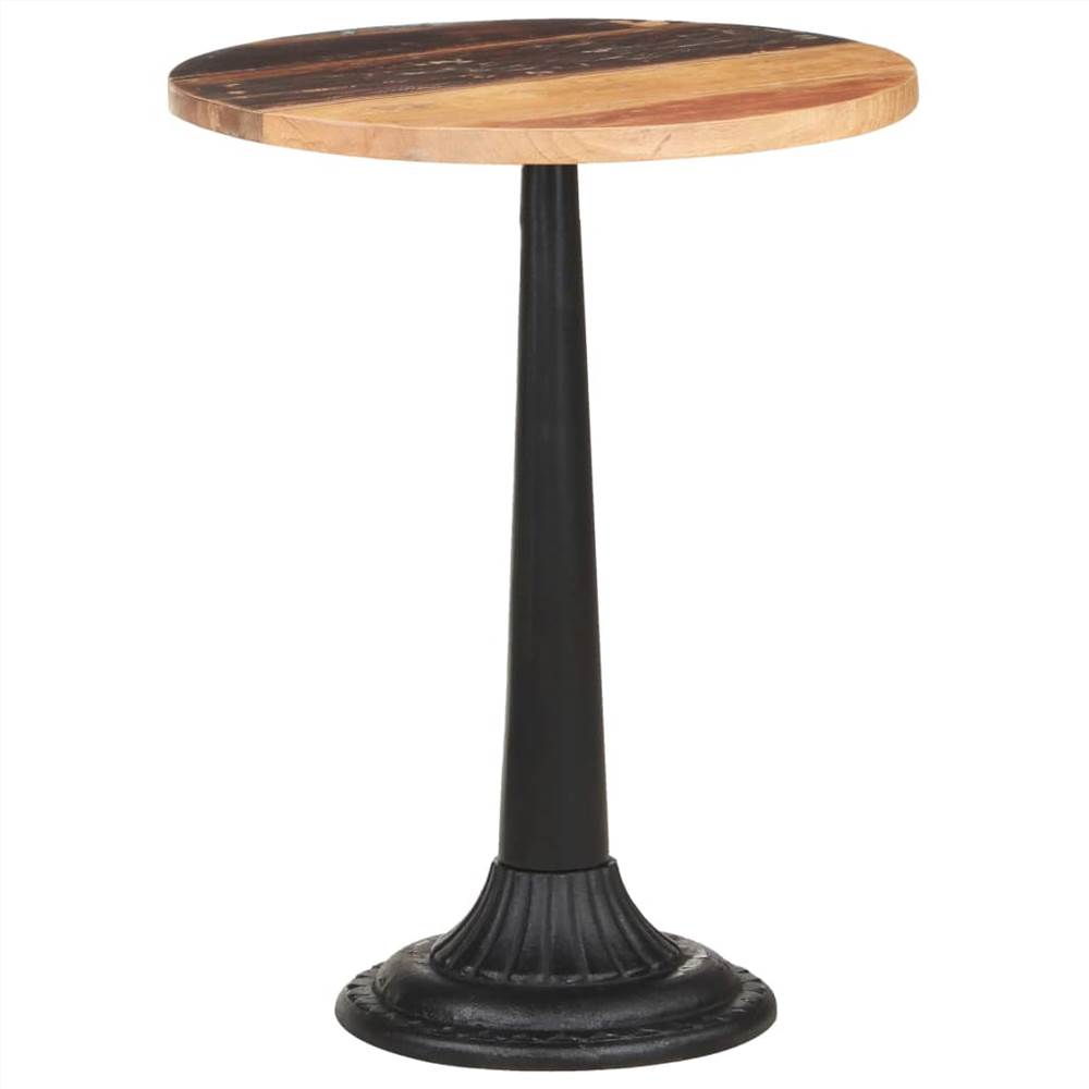 

Bistro Table Ø60x76 cm Solid Reclaimed Wood