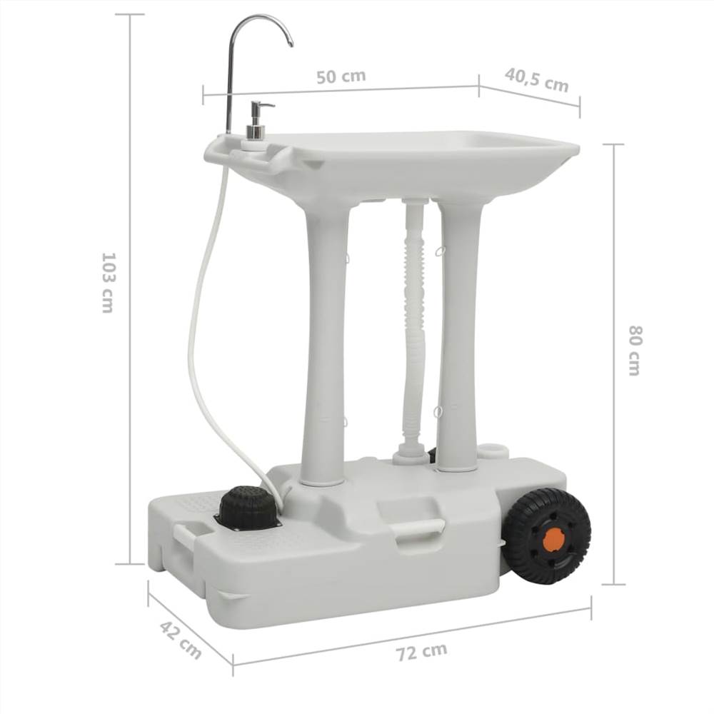 Camping Hand Wash Stand with Dispenser 35 L