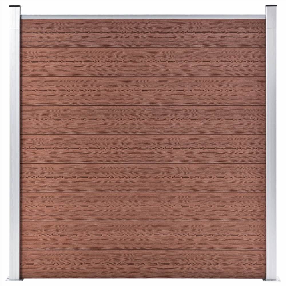 

Garden Fence WPC 180x186 cm Brown